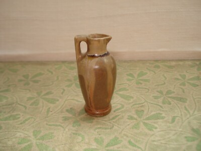 Rare Paire De Vases Miniatures En Grès, Westerwald ? - Maison De Poupée Ancienne, Vers 1850, Collectionneur