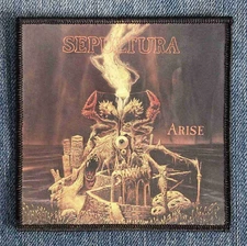 Sepultura Arise Sublimated Printed Patch | Brazilian Heavy Black Metal Band Logo