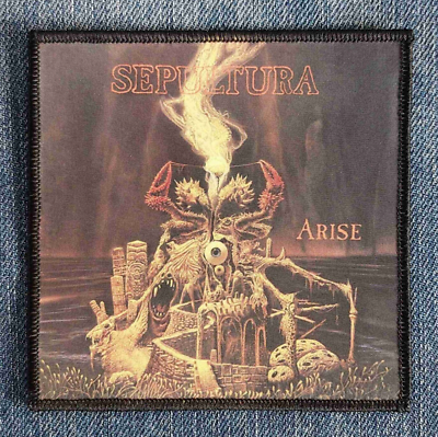 Sepultura Arise Patch Album Sublimated Sew On Band Square Logo