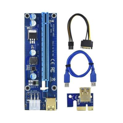Mining Rig Riser VER 009s Pci e riser 6Pin LED 009 PCI-E x1 to x16 card