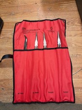 SUNEX TOOLS 3706 4 PIECE 16” ANGLE NEEDLE NOSE PLIERS SET   B508