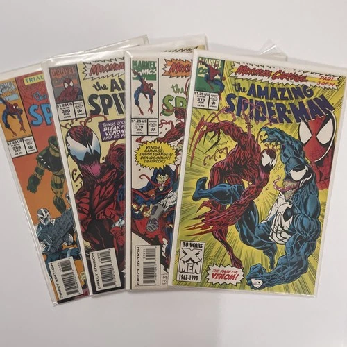 Amazing Spider-Man 378 379 380 384 Lot Near Mint NM Marvel 1993