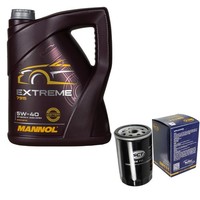 SCT Inspektionspaket 5L Mannol 5W-40 FüR VW Golf V 1.6 Audi A3 A4 Skoda Octavia