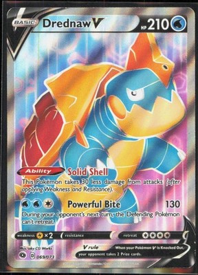 Drednaw V (Full Art) Ultra Rare Champion's Path #69/73 [Near Mint] Pokemon TCG