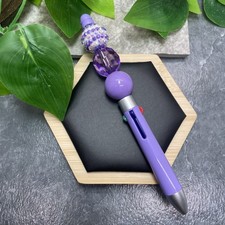 Handmade 4 Color Ink Pen With Bubblegum Acrylic Beads New Free Ship C1222