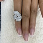 2.3ct TCW Fashion Ring White Gold 14K Lab-Grown Diamond F/VS GGL — photo 9