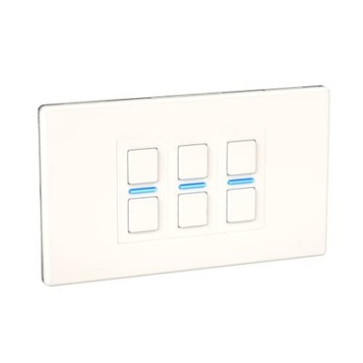 Lightwave LP23WHMK2 Smart Dimmer Unterputz Energiemessung 3 Tasten Weiß