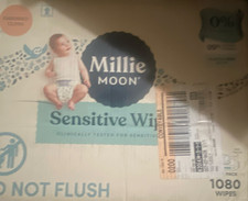 Millie Moon Sensitive Wipes 1080 Count Clinically Tested for Sensitive Skin