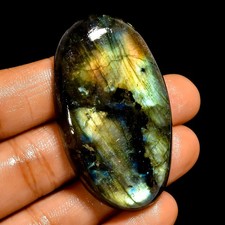 109 Ct AAA Natural Labradorite Oval Shape Cabochon Loose Gemstone 49X28X9 mm