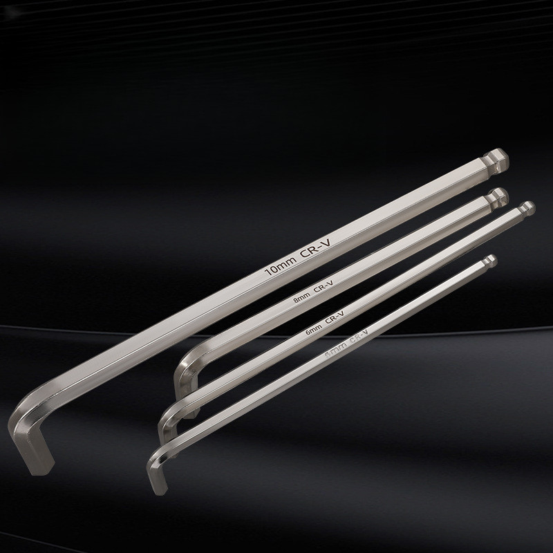 9 Piece L Shaped Ball Head Hex Wrench Set Alloy Steel For Household Use