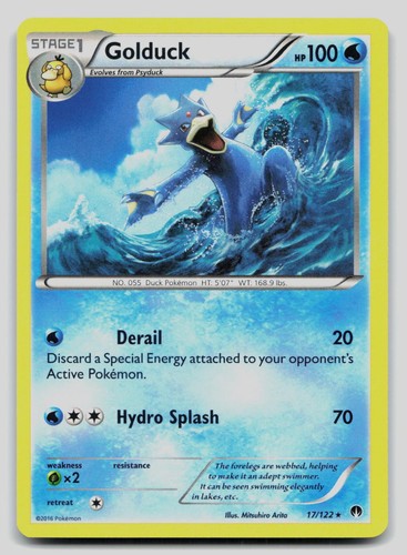 Golduck 17/122 Rare BREAKpoint Pokemon Near Mint