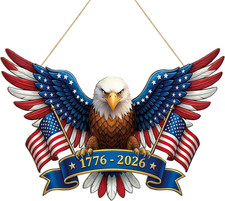 250 Anniversary 4Th of July Decoration Door Wreath for Front Door Sign Patriotic