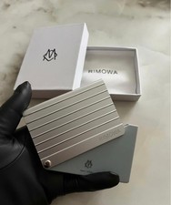 Rimowa Wallet Card Holder Silver Aluminium / New Original Packaging