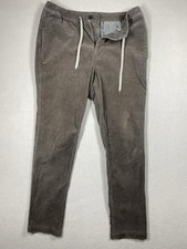 Vuori Optimist Pants Mens L Brown Chino Corduroy Drawstring Stretch Performance