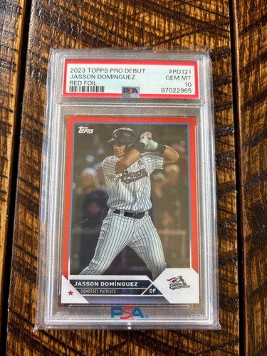 2022 topps pro debut jasson dominguez red foil /5