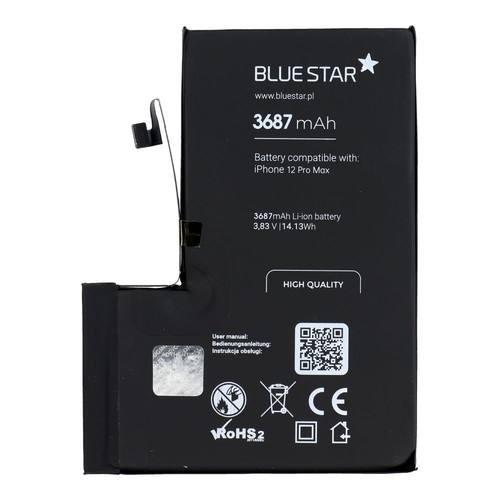 Batterie de remplacement pour iPhone 12 Pro Max - 3687 mAh - OEM