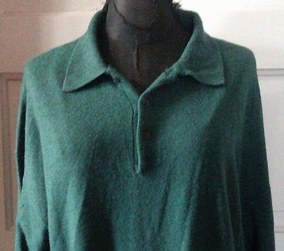 90's BUGLE BOY Exclusive Men's Green Snuggly Soft Sweater Top L