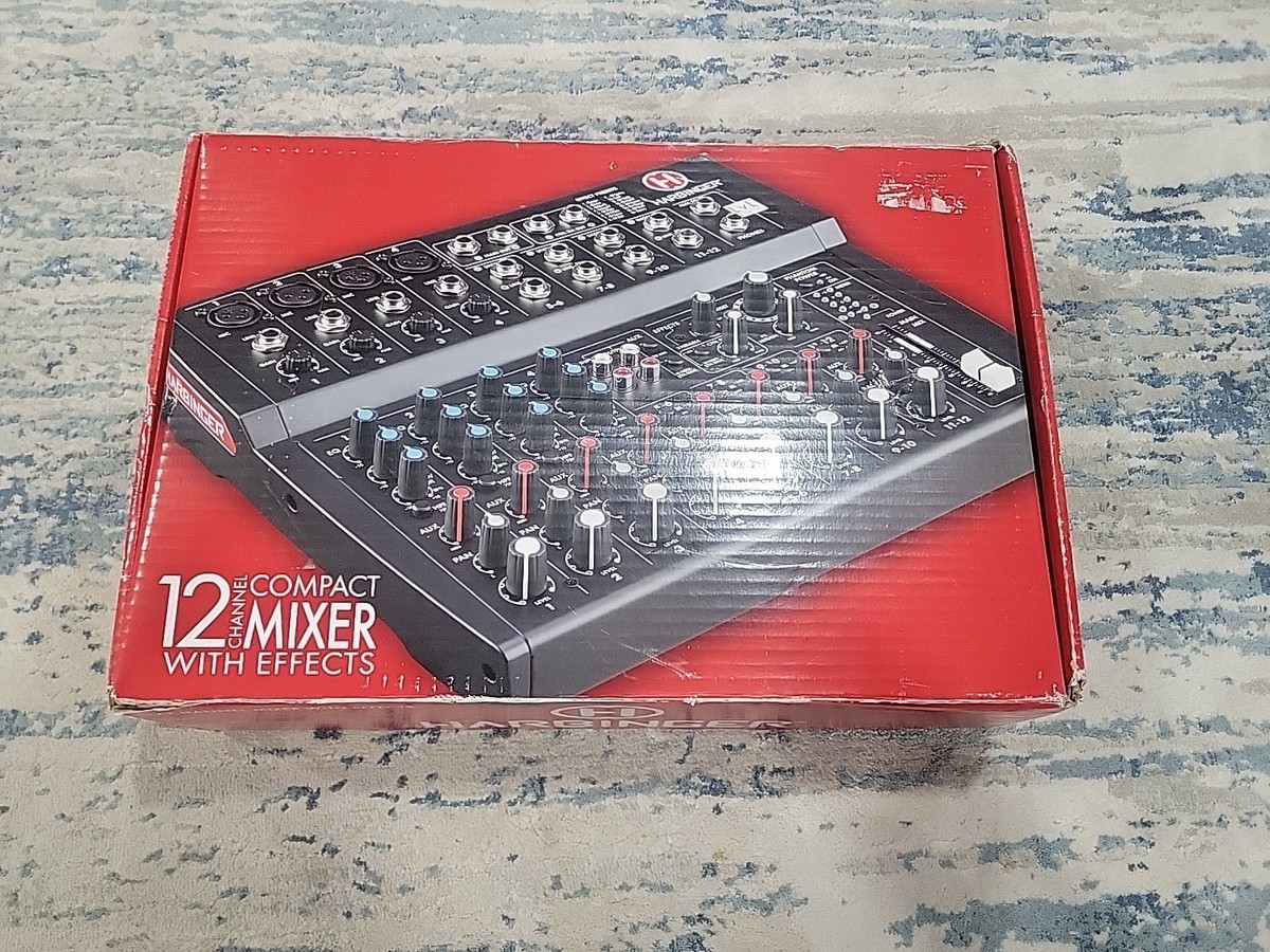 Harbinger L1202FX 12-Channel Mixer with Effects - Black for sale