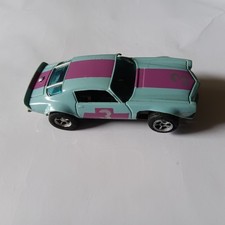 Vintage 1970s Aurora AFX Camaro Light Blue/Purple 3
