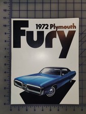 1972 Plymouth Fury Brochure Original 1972 Plymouth Fury Brochure Original