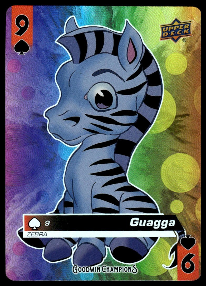 2021 Upper Deck Goodwin Champions Guagga #9 Playing Cards Animation