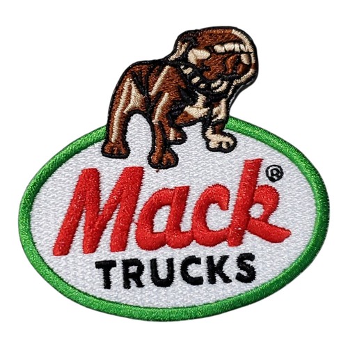 Vintage Mack Trucks Bulldog Patch. Embroidered. Iron On. 3" x 3"