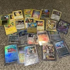 Pokemon TCG 24 mixed cards lot. Vintage And Modern. 2 4th Print Base Set Pikachu