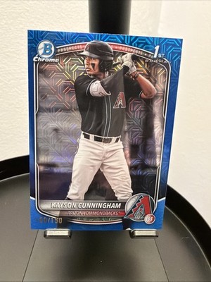 クロム様　オーダーページ　8/12 2025 Bowman Draft - Chrome Kayson Cunningham #BDC-84 Blue Mojo