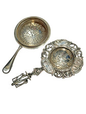 M25-41-1    2x Teesiebe Niederlande Silber 835