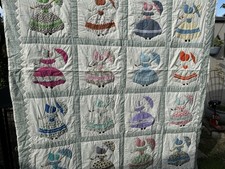 Vintage lady with a parasol quilt