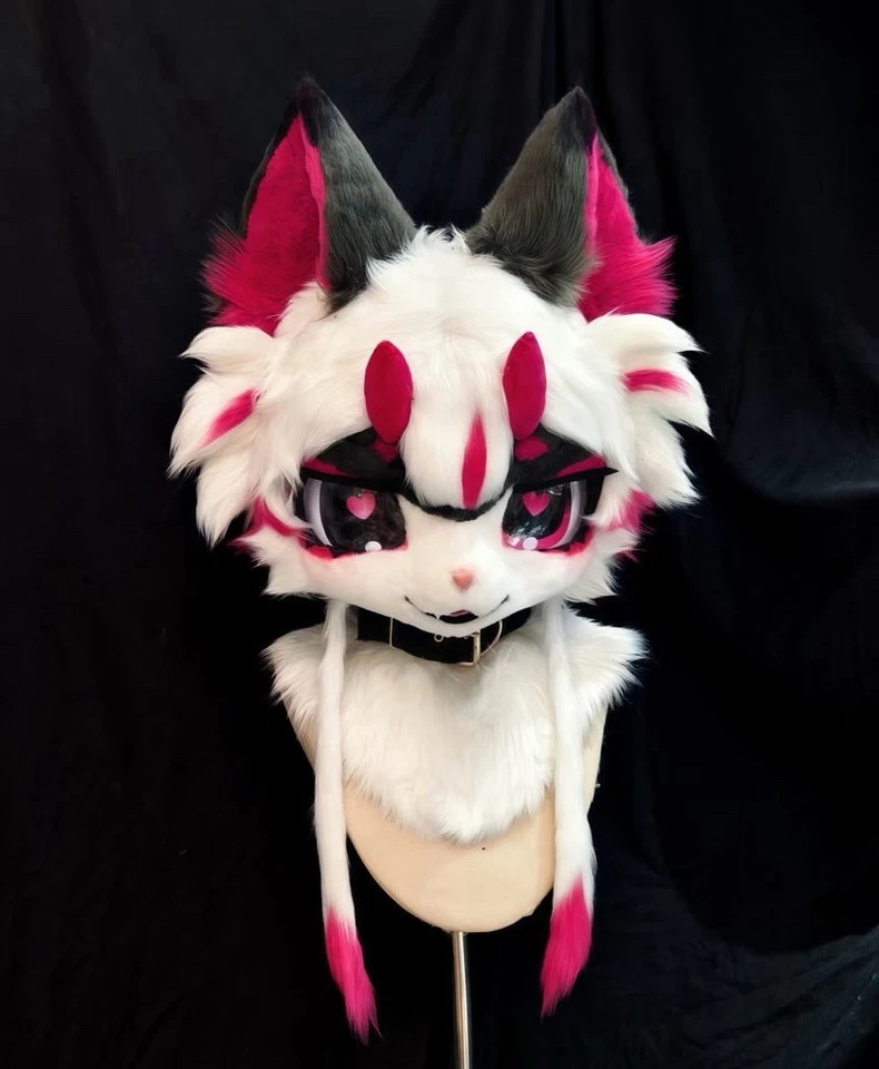Juego de fursuit hecho a mano - gato lobo híbrido Foto 2 de 4