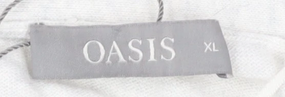 Oasis Women's Beige XL Open Front Cardigan Jumper - Image 3 of 4