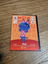 Bob # 018 Animal Crossing Amiibo Card AUTH...