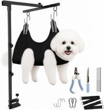 Foldable Dog Grooming Arm with Clamp for Small Dogs, Compatible with Hammock,