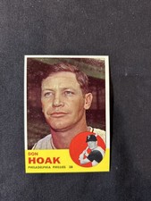 Beautiful pack fresh 1963 Topps Est NMMT #305 Don Hoak