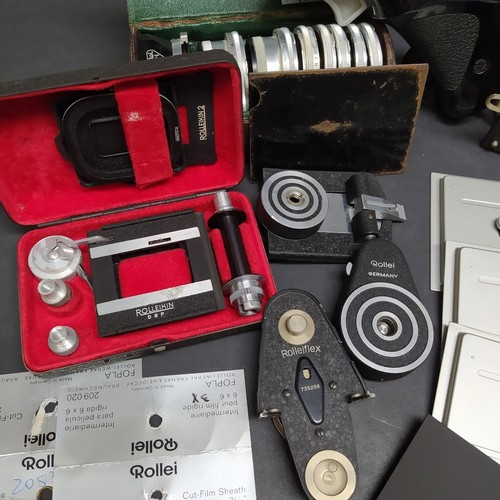 Lotto di accessori per macchina fotografica Rollei comprese lenti, ricambi - Foto 3 di 15