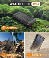 2025 Super 30000000mAh USB Portable Charger Solar Power Bank for Cell Phone