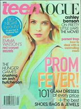 TEEN VOGUE April 2012 ASHLEY BENSON Emma Watson JOSH HUTCHERSON @ NEW