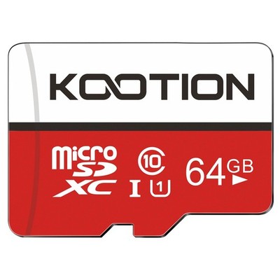 KOOTION Micro SD Karte 64GB Class10 Speicherkarte U1
