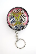 Pocket Portable Keyring  Ashtray, 2 Kissing-Fish & Hearts NEW
