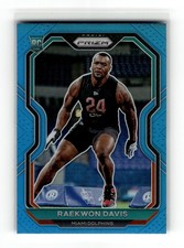 Raekwon Davis 2020 Panini Prizm #341 Rookie Miami Dolphins Prizm Light Blue RC