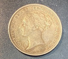 1878 British 6 Pence Silver Coin