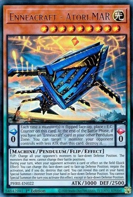 *** ENNEACRAFT - ATORI.MAR *** 1ST EDITION ULTRA RARE PHRE-EN022 YUGIOH!