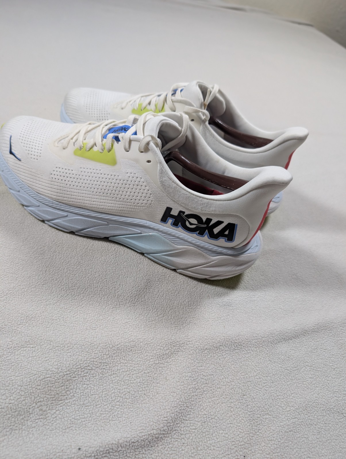 Hoka One One Arahi 7 Running Shoes Blanc De Blanc Blue White Mens Size 12.5 D thumbnail 3