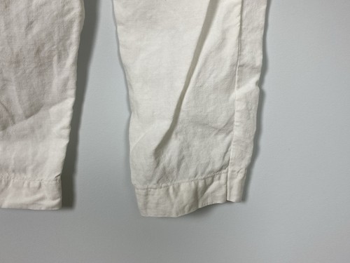 OSKA White Regular 100% Linen Wide Leg Lagenlook Trousers Pants Size 2 - Picture 14 of 18