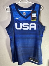 Nike Men’s 2020 Team USA Limited Road Basketball Road Blue Jersey Size M
