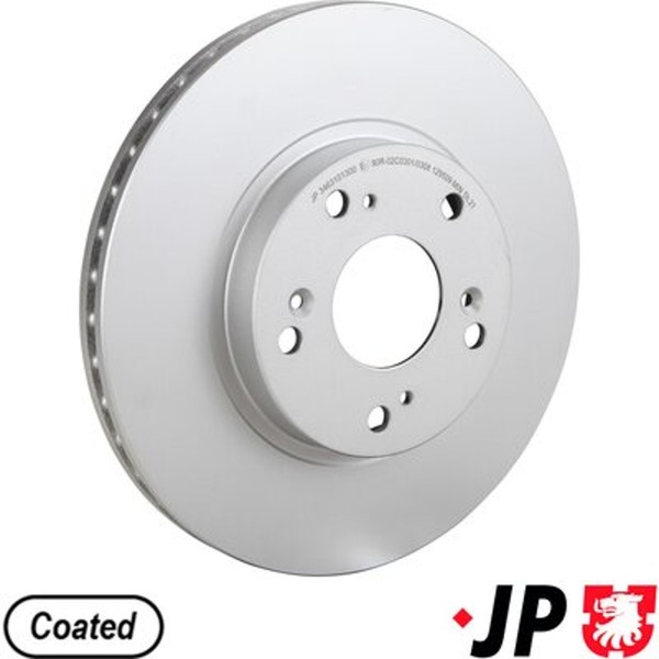 2X Bremsscheibe JP JP Group 3463101300 FüR Honda Stream Civic EP CR EV RN EU 7 5-image