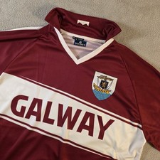 Dolmen Clothing Galway GAA Jersey Mens 3XL Maroon White Gaillimh Irish Hurling