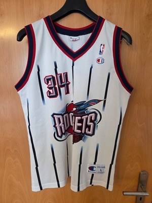 Champion Hakeem Olajuwon Houston Rockets 90s - #34 - Trikot Jersey NBA weiß L