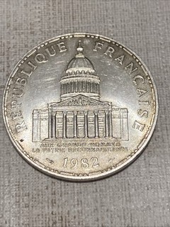 100 Francs Argent Pantheon 1982